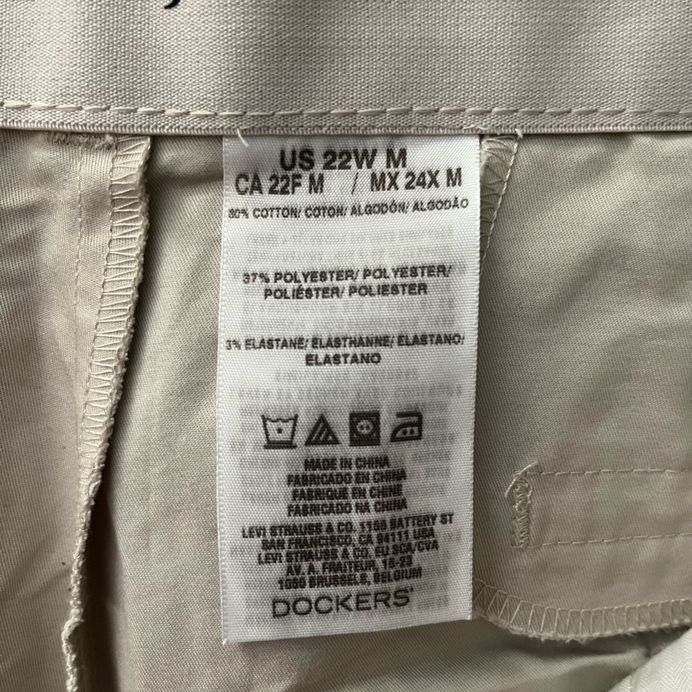 Light stone Dockers Khaki Diem women’s Metro Trouser pants 22W reg. length NWT - Picture 7 of 10